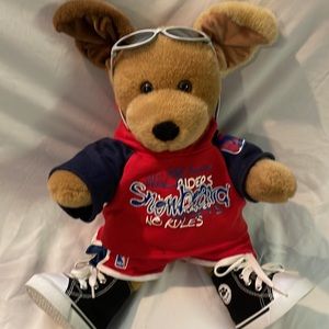 Build a Bear Workshop 16” Dog Plush With Hoodie/Shorts/Sneakers/Shades! Rare!
